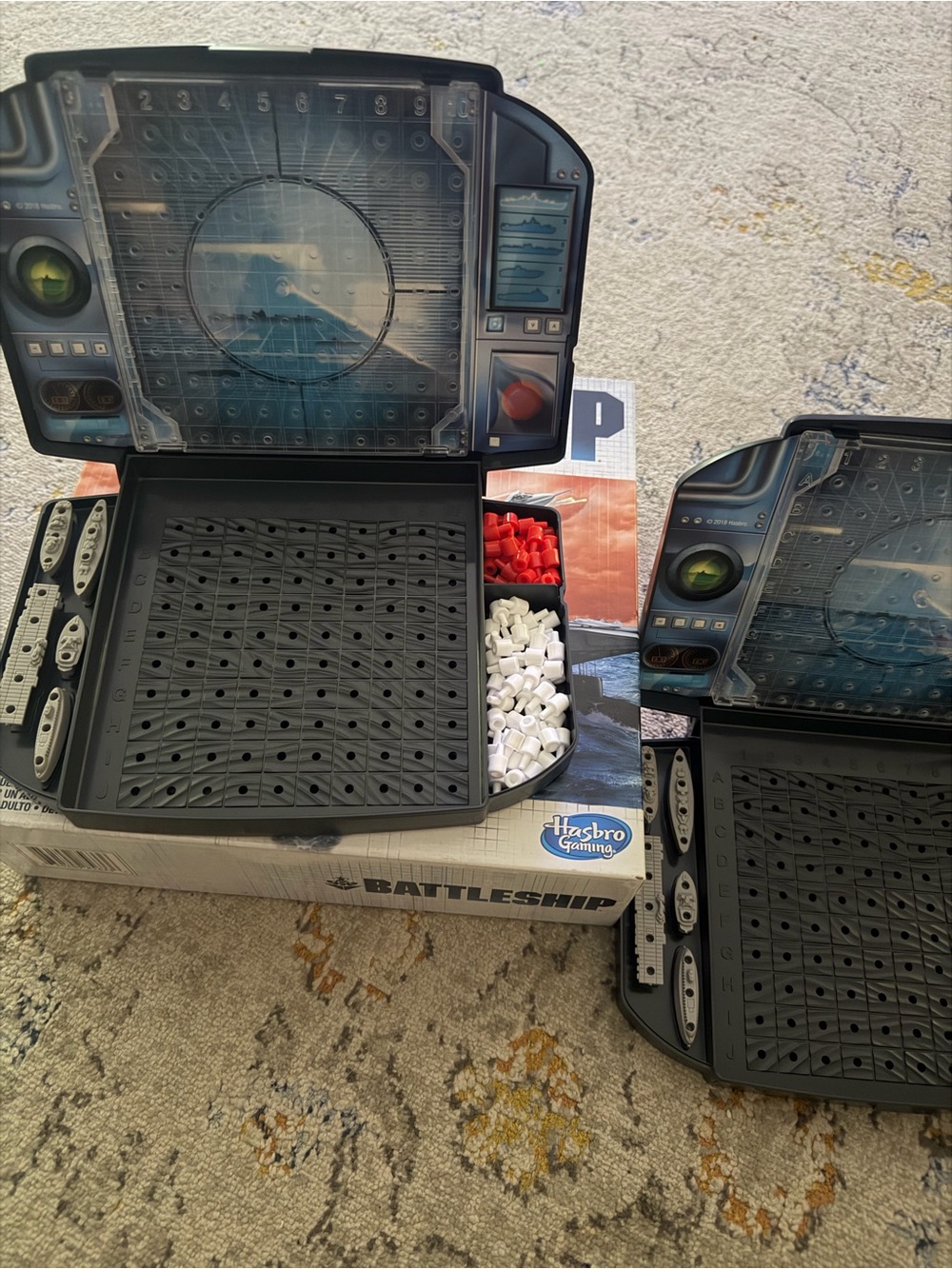 Hasbro Battleship Game Set in Black, White, Red